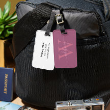 Nome e Inicial do Monograma Simples e Moderno