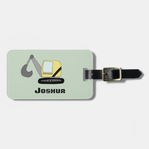 Etiqueta De Bagagem Nome e porta do escavador de digestão de digestã