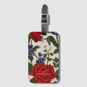 Etiqueta De Bagagem Nome Floral