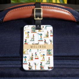 Etiqueta De Bagagem Nome Personalizado Antigo Egito Vintage Egípcio