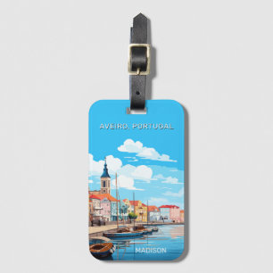Etiqueta De Bagagem Nome Personalizado Aveiro Portugal
