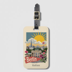 Etiqueta De Bagagem Nome Personalizado Berlim, Alemanha
