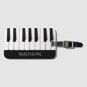 Etiqueta De Bagagem Nome personalizado de Chaves de Piano