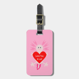 Etiqueta De Bagagem Nome Personalizado do Coração do dia de os namorad