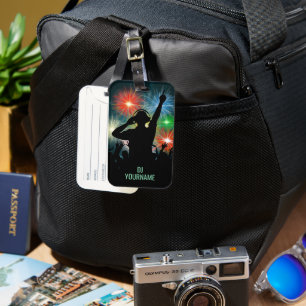 Etiqueta De Bagagem Nome personalizado do DJ de música