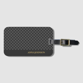 Etiqueta De Bagagem Nome Personalizado do Padrão Verificado