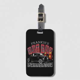 Etiqueta De Bagagem Nome Personalizado Garagem de Estação de Gás Compr