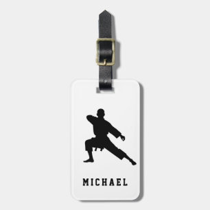 Etiqueta De Bagagem Nome Personalizado Karate / Taekwondo / judo