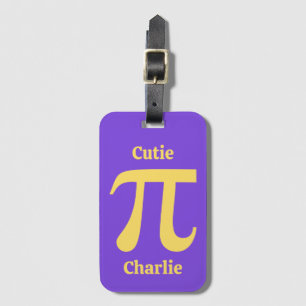 Etiqueta De Bagagem Nome personalizado Pi / Pie Cutie