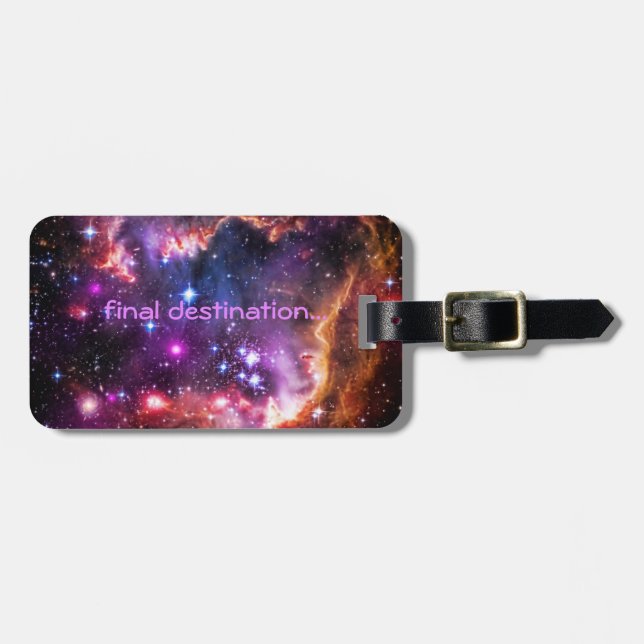 Etiqueta De Bagagem Nome, Starry Wingponta da Pequena Nuvem Magelânica (Frente Horizontal)