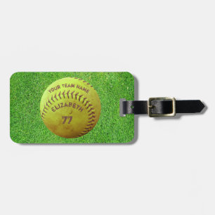 Etiqueta De Bagagem Nome Sujo da Equipe Número da Bola Bagagem