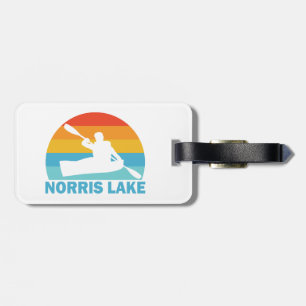 Etiqueta De Bagagem Norris Lake Tennessee Kayak