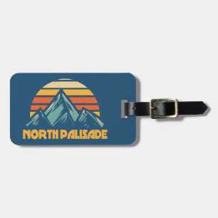 Etiqueta De Bagagem North Palisade Califórnia Turquesa Retro