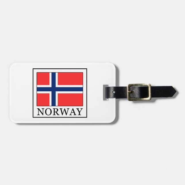 Etiqueta De Bagagem Noruega (Frente Horizontal)