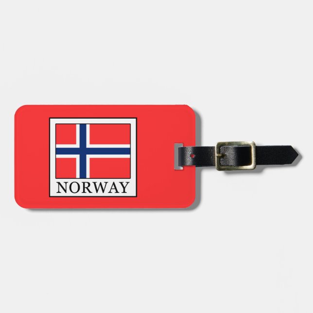 Etiqueta De Bagagem Noruega (Frente Horizontal)