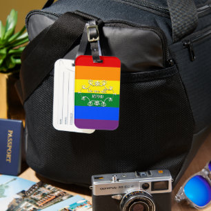 Etiqueta De Bagagem Nós Somos Todos Humanos Mês do Orgulho LGBTQ