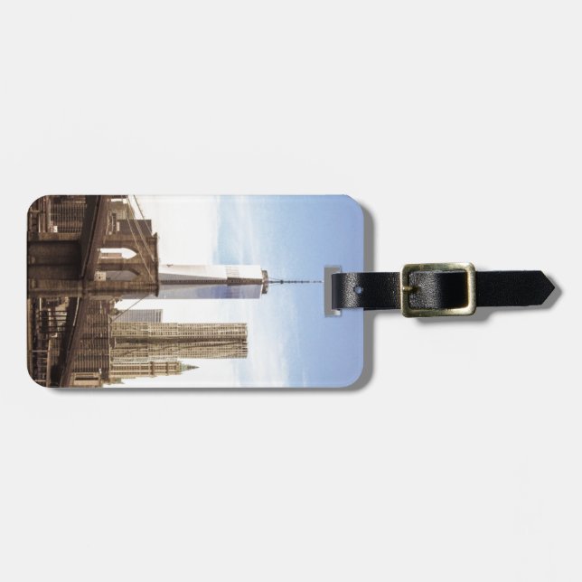 Etiqueta De Bagagem Nova Iorque Brooklyn bridge (Frente Horizontal)