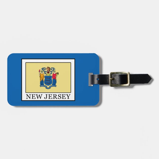 Etiqueta De Bagagem Nova Jersey (Frente Horizontal)