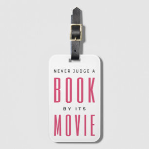 Etiqueta De Bagagem Nunca julgue um livro por ele É um filme