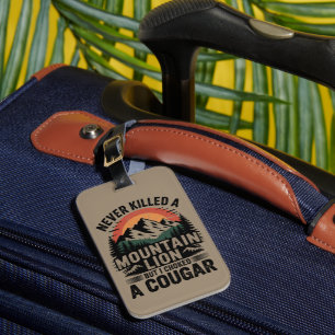 Etiqueta De Bagagem Nunca Matei Um Leão Da Montanha Mas Já Sufoquei Um