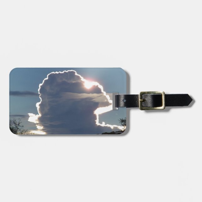 Etiqueta De Bagagem nuvem de trovoada bloqueia o sol (Frente Horizontal)
