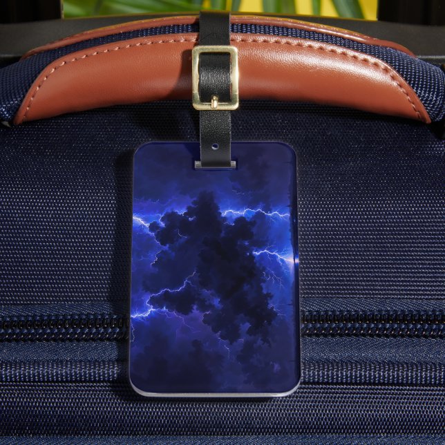 Etiqueta De Bagagem Nuvem Relâmpago (Frente Insitu 2)