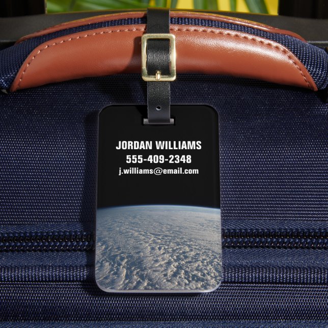 Etiqueta De Bagagem Nuvens De Stratocumulus Acima Do Oceano Pacífico. (Frente Insitu 2)