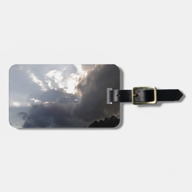 Etiqueta De Bagagem nuvens de tempestade entrando (Frente Horizontal)