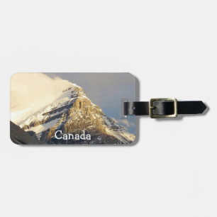Etiqueta De Bagagem Nuvens se livram da montanha Snowy no Canadá