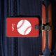 Etiqueta De Bagagem O basebol personalizado no vermelho caçoa meninos (Front Insitu 4)
