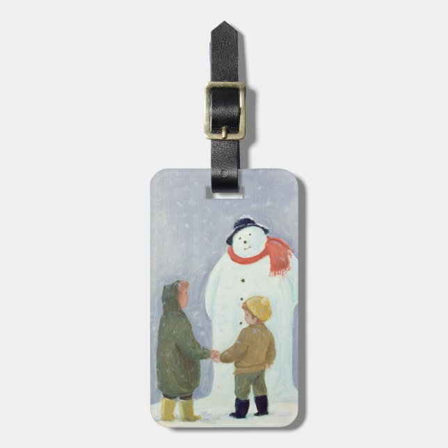 Etiqueta De Bagagem O boneco de neve (Frente Vertical)