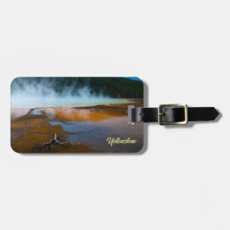 Etiqueta De Bagagem o bordo do Grande Primavera Prismático Yellowstone
