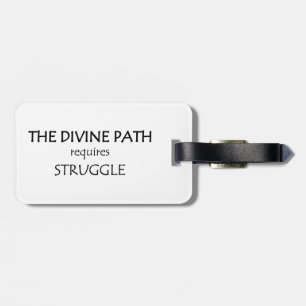 Etiqueta De Bagagem O Caminho Divino Requer Luta