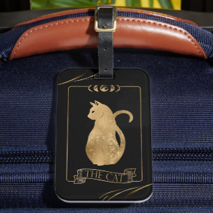 Etiqueta De Bagagem O Cartão Tarot Cat