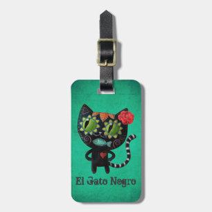 Etiqueta De Bagagem O dia do gato preto inoperante