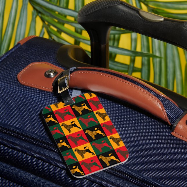 Etiqueta De Bagagem O esperto cão-d'água português (Frente Insitu 1)