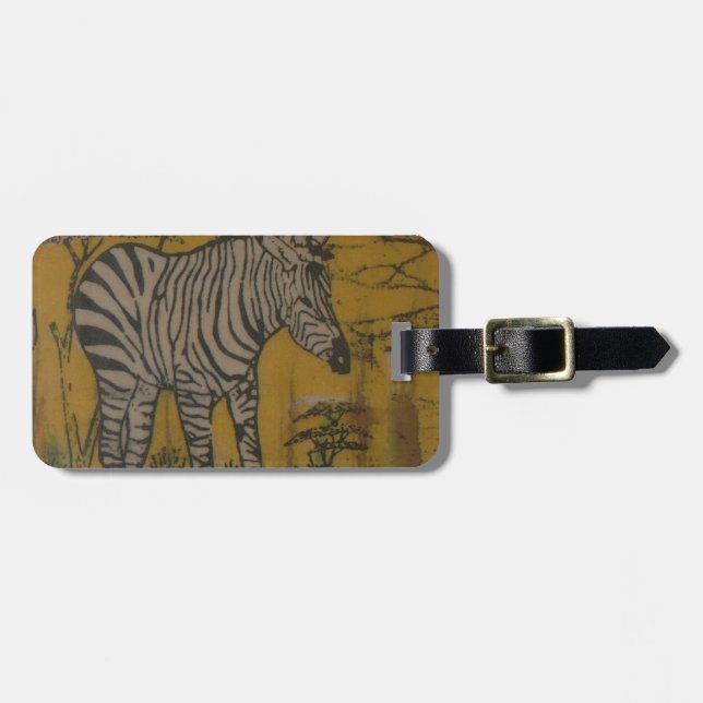 Etiqueta De Bagagem O Espírito Serengeti: Zebra Grazing na Mara (Frente Horizontal)