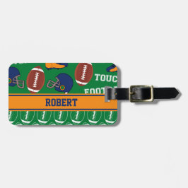 Etiqueta De Bagagem O FUTEBOL personaliza o teste padrão do atleta do