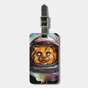 Etiqueta De Bagagem O gatinho do espaço irá corajosamente ..... Sim,