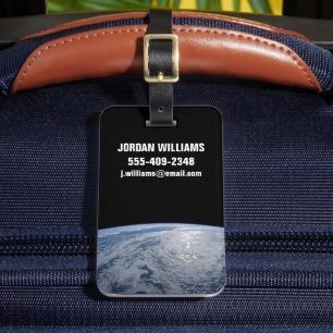 Etiqueta De Bagagem O Glint do Sol Está Vencendo No Oceano Pacífico Su