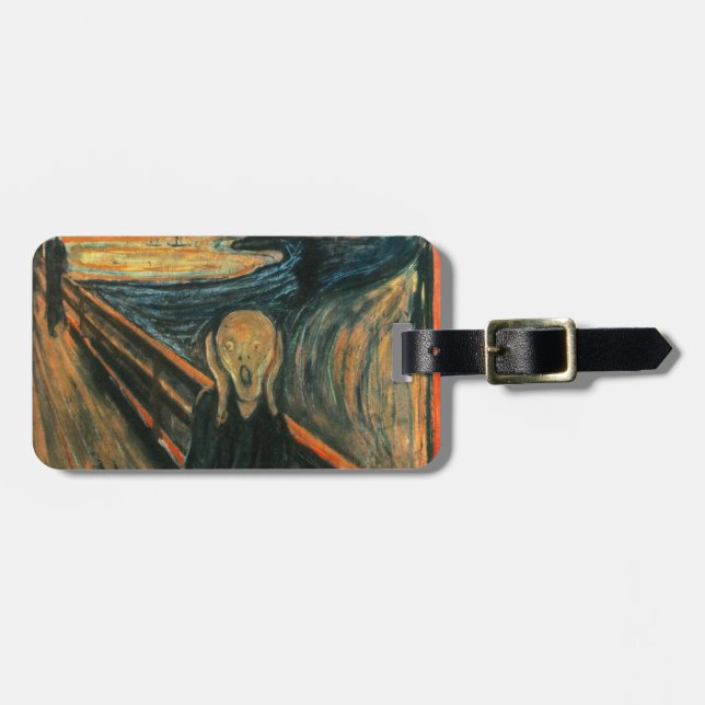 Etiqueta De Bagagem O Gritar Edvard Munch Modern Expressionist Art (Frente Horizontal)