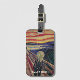 Etiqueta De Bagagem O Grito de Edvard Munch, Expressionismo Vintage