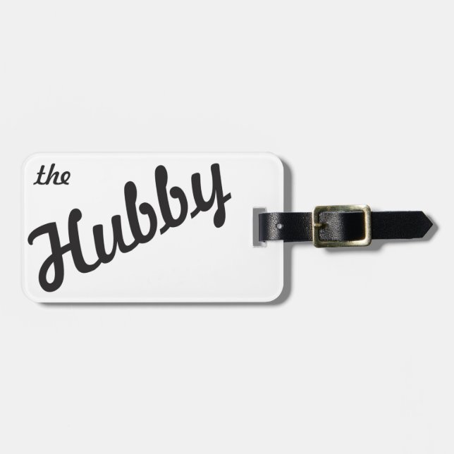 Etiqueta De Bagagem O Hubby (Frente Horizontal)