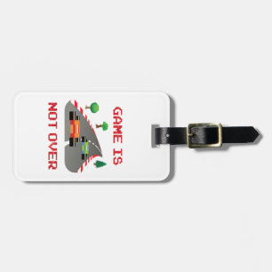 Etiqueta De Bagagem O jogo não está sobre o jogo de vídeo pixelizado