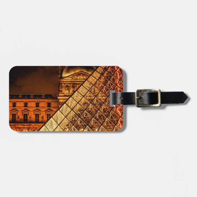 Etiqueta De Bagagem O Louvre (Frente Horizontal)