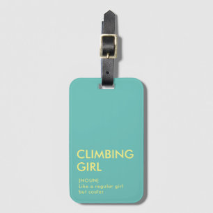 Etiqueta De Bagagem O presente da moça do Rock Escalbing para ela