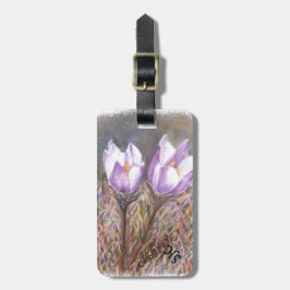ETIQUETA DE BAGAGEM O PRIMAVERA PURPER CROCA A MARCA DE BAGAGEM PERSON