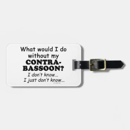 Etiqueta De Bagagem O que eu faria, Contrabasson?