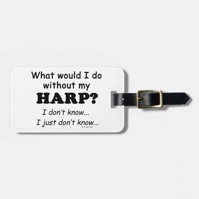Etiqueta De Bagagem O Que Eu Faria, Harp (Frente Horizontal)