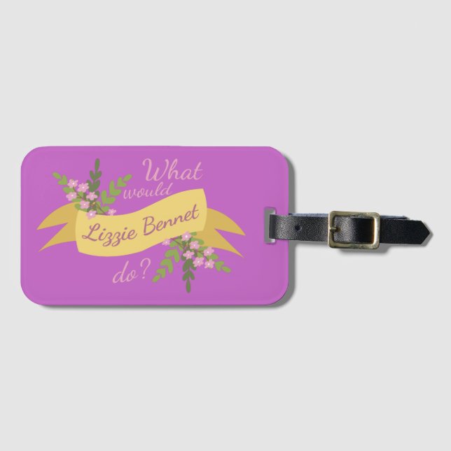 Etiqueta De Bagagem O Que Lizzie Bennet Faria? II (Frente Horizontal)